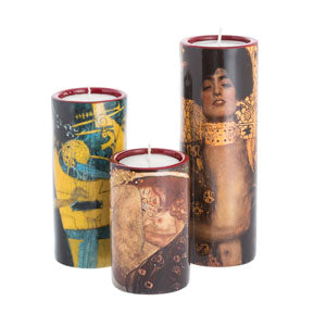 Dartington Klimt - Set of Three Tealight Holders