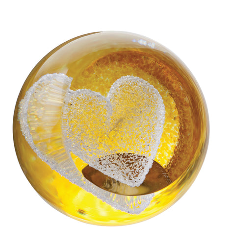 Caithness Glass Special Moments Gold Heart