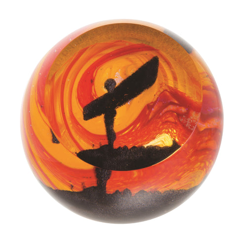 Caithness Glass Landmarks Golden Sunrise Angel of the North