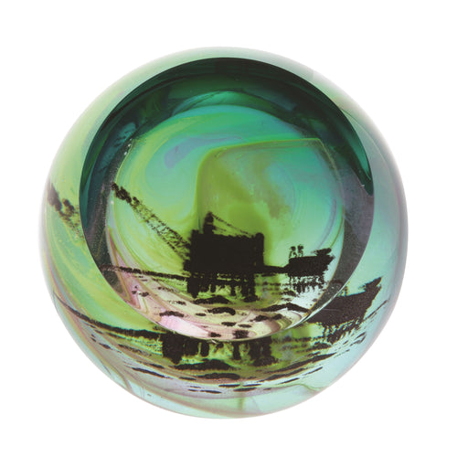 Caithness Glass Scottish Landmarks Northern Aurora Oil Rig