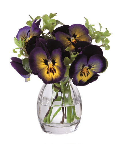 Dartington Florabundance Pansy Vase