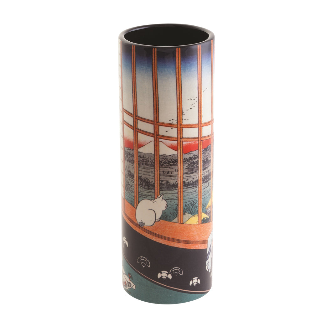 John Beswick Hiroshige - Cat sees Mount Fuji Small Vase