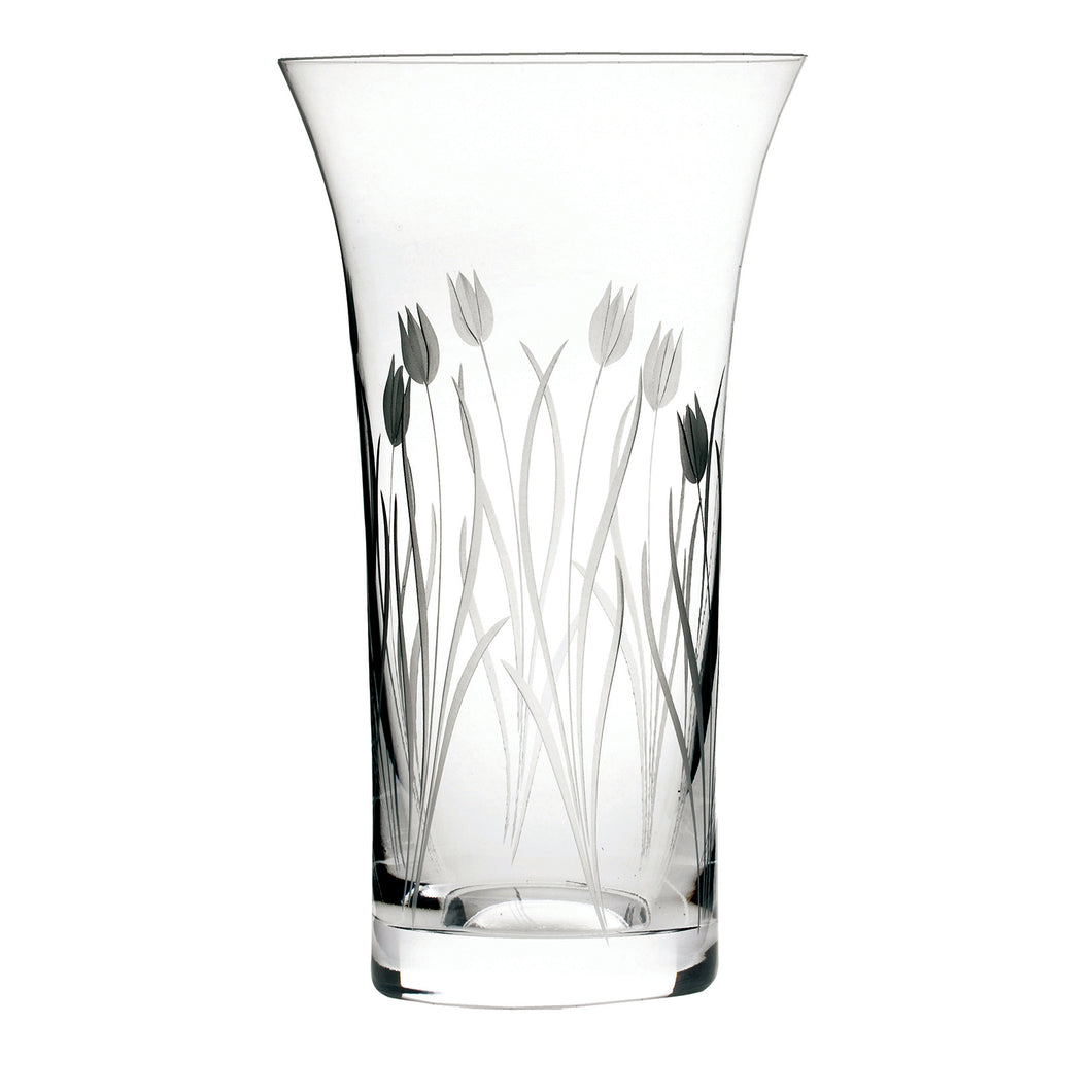 Royal Scot Crystal Large Flared Vase