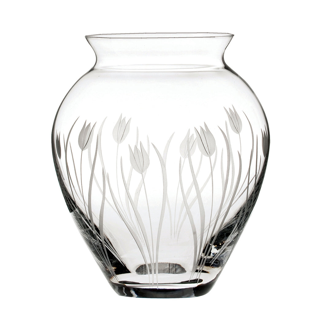 Royal Scot Crystal Large Posy Vase