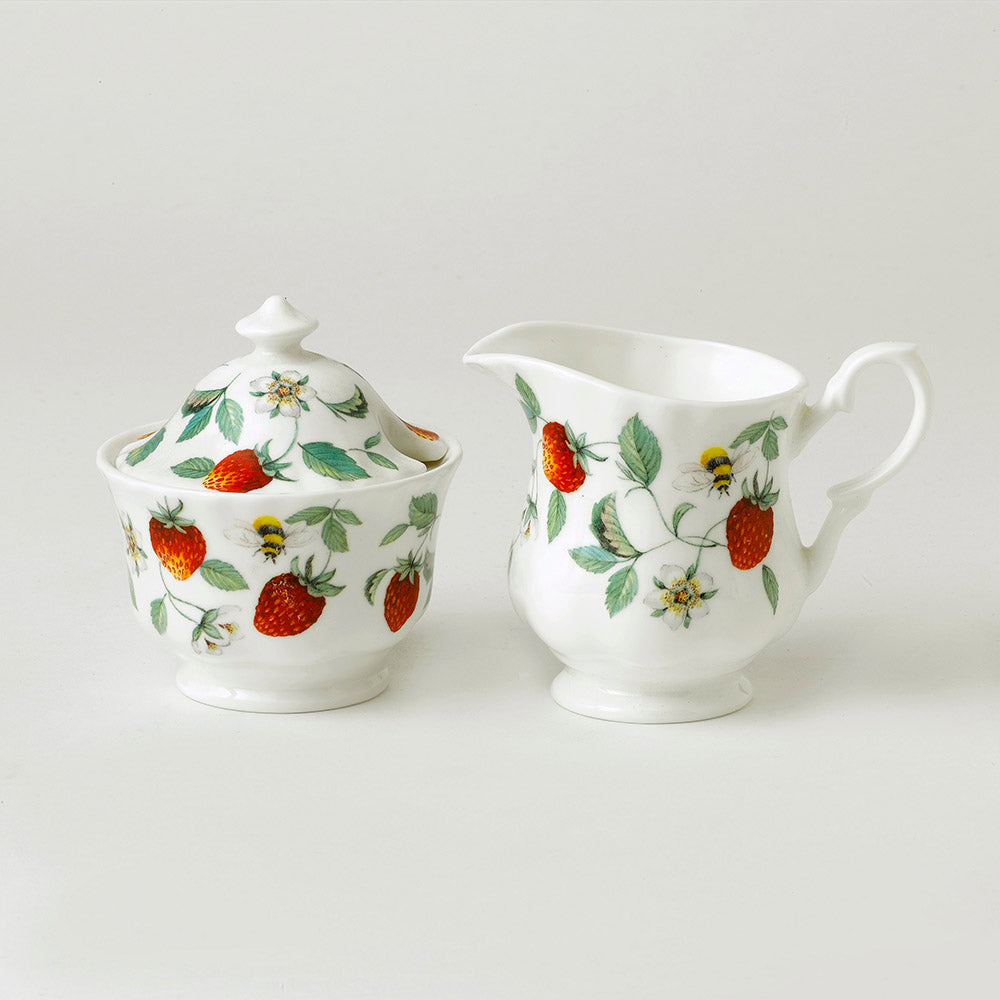 Roy Kirkham Strawberry Covered Sugar Bowl