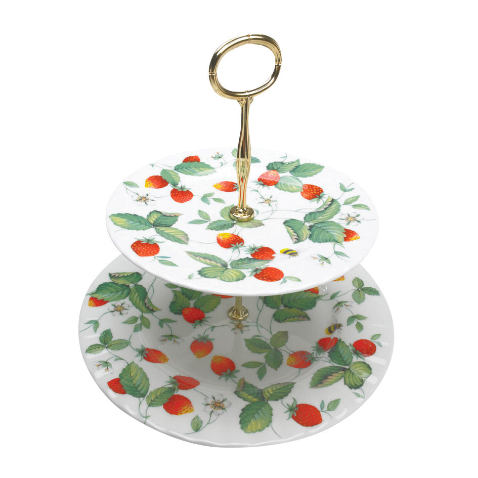 Roy Kirkham Strawberry 2 Tier Cake Stand