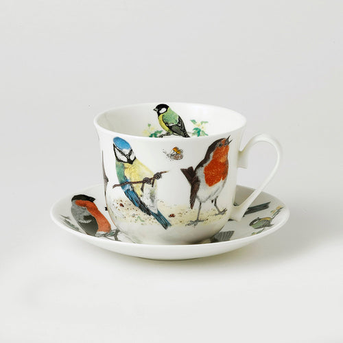Roy Kirkham Garden Birds Breakfast Cup & Saucer