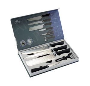 Arthur Price Silver Hammered 6 Piece Kitchen Knife Set