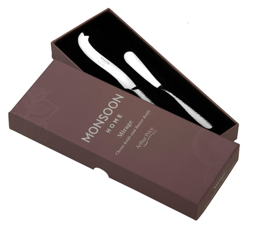 Arthur Price Monsoon Mirage Cheese & Butter Knife Set