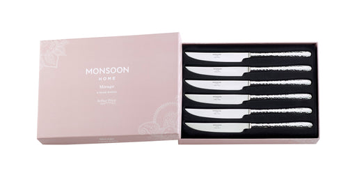 Arthur Price Monsoon Mirage Steak Knives Set of 6