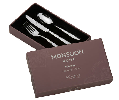 Arthur Price Monsoon Mirage 3 Piece Child's Cutlery Set